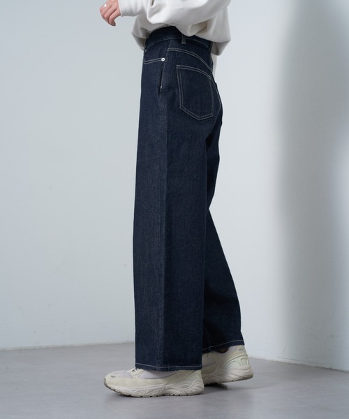 COLONY 2139（コロニートゥーワンスリーナイン）の「ワイドデニム（デニムパンツ・レディース・ネイビー/ブラック/ブルー/サックスブルー/ライトグレー/ダークブルー・SMALL/MEDIUM/LARGE）」の19枚目の写真