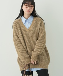 メランジニットチュニック