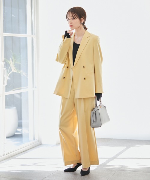 VIS（ビス）の「【洗える】【前後2WAY】テレコリブプルオーバー（Tシャツ/カットソー・レディース・ホワイト系その他/レッド系その他/ホワイト/ブラック・FREE）」の9枚目の写真
