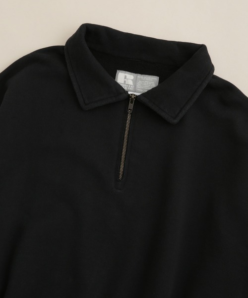 Russell Athletic（ラッセルアスレティック）の「RUSSELL ATHLETIC/別注 ハーフジップ（スウェット・メンズ・ブラック/レッド/ブルー・S/M/L）」の5枚目の写真