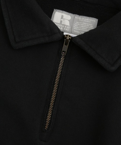 Russell Athletic（ラッセルアスレティック）の「RUSSELL ATHLETIC/別注 ハーフジップ（スウェット・メンズ・ブラック/レッド/ブルー・S/M/L）」の10枚目の写真