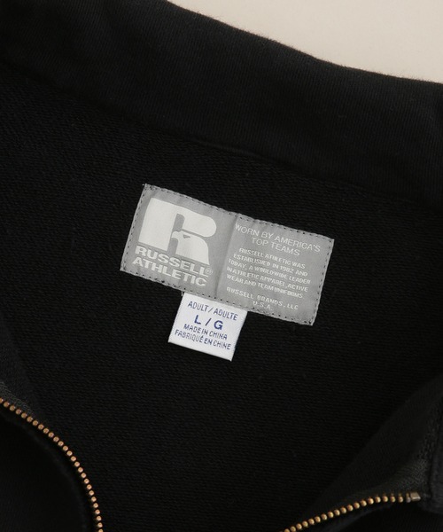 Russell Athletic（ラッセルアスレティック）の「RUSSELL ATHLETIC/別注 ハーフジップ（スウェット・メンズ・ブラック/レッド/ブルー・S/M/L）」の8枚目の写真