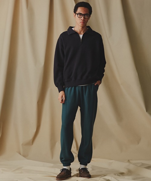 Russell Athletic（ラッセルアスレティック）の「RUSSELL ATHLETIC/別注 ハーフジップ（スウェット・メンズ・ブラック/レッド/ブルー・S/M/L）」の4枚目の写真