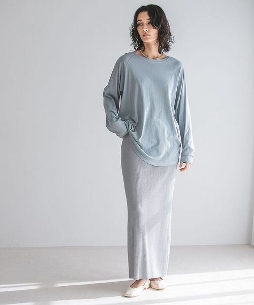 A part by(アパートバイ)の「ラメニットナロースカート(スカート・レディース・グレー系その他2/ブラック/ベージュ系その他・FREE)」の8枚目の写真