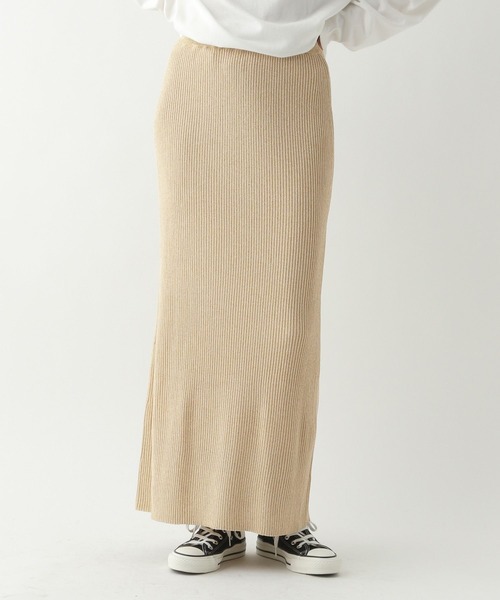 A part by(アパートバイ)の「ラメニットナロースカート(スカート・レディース・グレー系その他2/ブラック/ベージュ系その他・FREE)」の16枚目の写真