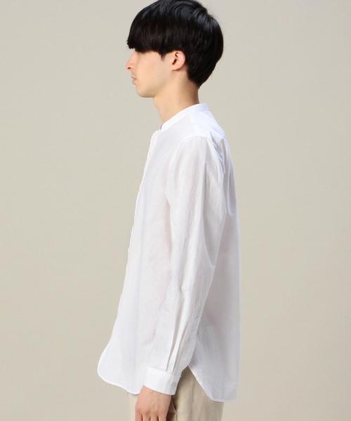 MHL.（エムエイチエル）の「＜MHL.xBY＞ 11 BAND/C SHT/シャツ（シャツ/ブラウス・メンズ・ネイビー/ホワイト・LARGE/SMALL/MEDIUM）」の5枚目の写真