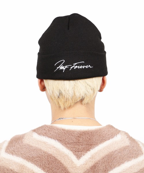 HUF（ハフ）の「HUF FOREVER BEANIE/ HUF ビーニー ニット帽（ニットキャップ/ビーニー・メンズ・オレンジ/ブラック・O/S）」の6枚目の写真