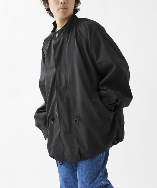 JOURNAL STANDARD relume（ジャーナルスタンダード　レリューム）の「CALIFORNIA フーデッド ショートモッズコートブルゾン（モッズコート・メンズ・ブラック/サックスブルー/アイボリー・MEDIUM/LARGE）」の11枚目の写真