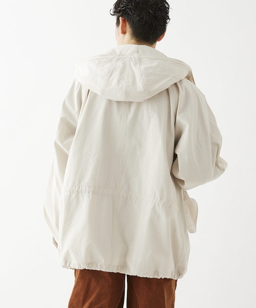 JOURNAL STANDARD relume（ジャーナルスタンダード　レリューム）の「CALIFORNIA フーデッド ショートモッズコートブルゾン（モッズコート・メンズ・ブラック/サックスブルー/アイボリー・MEDIUM/LARGE）」の17枚目の写真