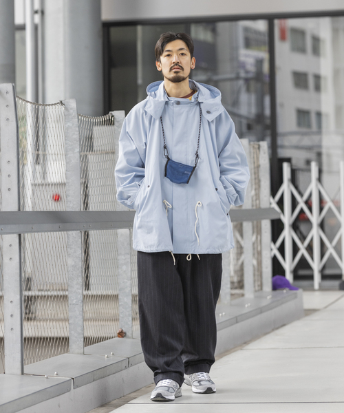 JOURNAL STANDARD relume（ジャーナルスタンダード　レリューム）の「CALIFORNIA フーデッド ショートモッズコートブルゾン（モッズコート・メンズ・ブラック/サックスブルー/アイボリー・MEDIUM/LARGE）」の19枚目の写真