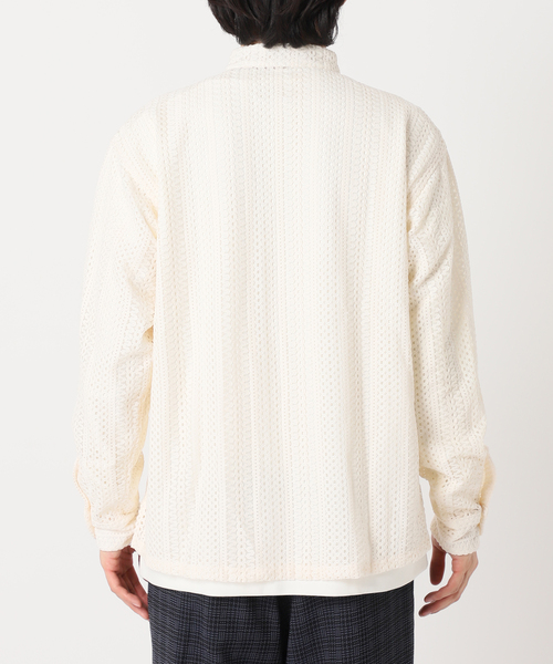 417 EDIFICE(フォーワンセブンエディフィス)の「モールレーススクエアシャツ(シャツ/ブラウス・メンズ・ホワイト/ネイビー/イエロー・MEDIUM/LARGE)」の17枚目の写真