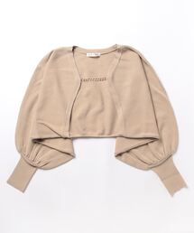 チェーン付きショートニットボレロ