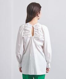 新品　UNITED ARROWS バックシャーリング チュニック ブラウス UNITED ARROWS（ユナイテッドアローズ）の「バックシャーリング