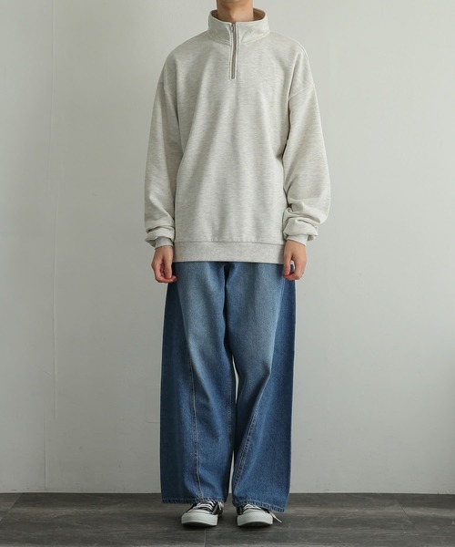 SENSE OF PLACE by URBAN RESEARCH（センスオブプレイスバイアーバンリサーチ）の「デニムパネルワイドパンツ（デニムパンツ・メンズ・アイボリー/ライトインディゴブルー/ブラック・MEDIUM/LARGE）」の21枚目の写真