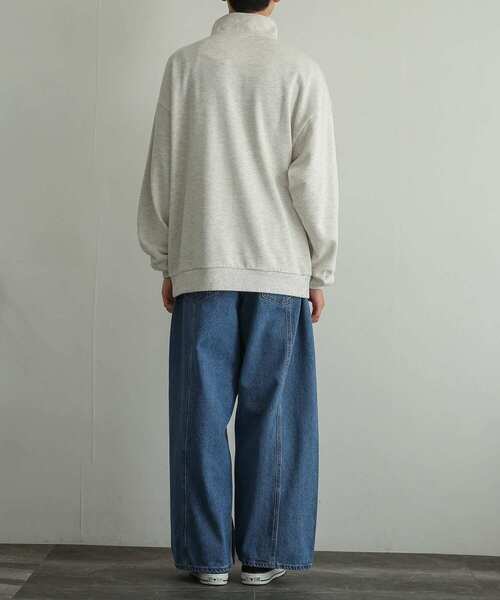 SENSE OF PLACE by URBAN RESEARCH（センスオブプレイスバイアーバンリサーチ）の「デニムパネルワイドパンツ（デニムパンツ・メンズ・アイボリー/ライトインディゴブルー/ブラック・MEDIUM/LARGE）」の19枚目の写真