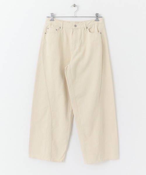 SENSE OF PLACE by URBAN RESEARCH（センスオブプレイスバイアーバンリサーチ）の「デニムパネルワイドパンツ（デニムパンツ・メンズ・アイボリー/ライトインディゴブルー/ブラック・MEDIUM/LARGE）」の14枚目の写真