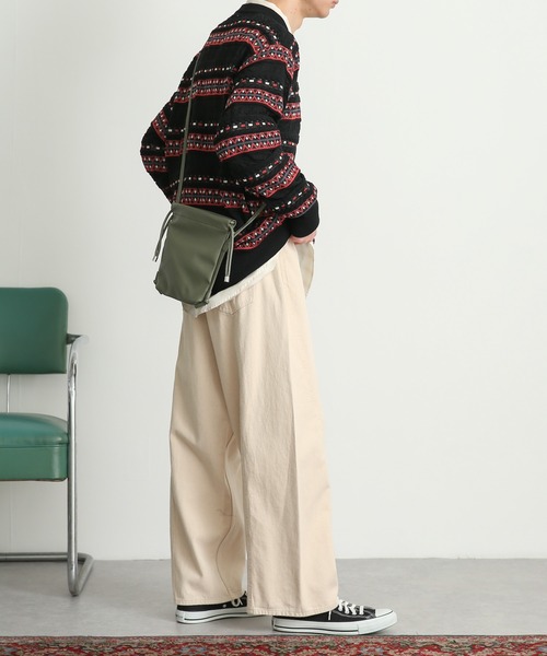 SENSE OF PLACE by URBAN RESEARCH（センスオブプレイスバイアーバンリサーチ）の「デニムパネルワイドパンツ（デニムパンツ・メンズ・アイボリー/ライトインディゴブルー/ブラック・MEDIUM/LARGE）」の11枚目の写真