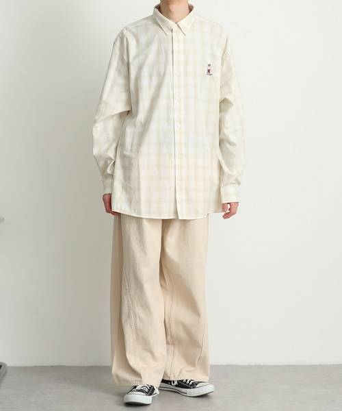 SENSE OF PLACE by URBAN RESEARCH（センスオブプレイスバイアーバンリサーチ）の「デニムパネルワイドパンツ（デニムパンツ・メンズ・アイボリー/ライトインディゴブルー/ブラック・MEDIUM/LARGE）」の13枚目の写真