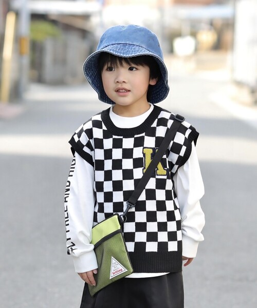 SHOO・LA・RUE（シューラルー）の「◆配色サコッシュ（ショルダーバッグ・キッズ・黄緑系/ライトパープル・00）」の12枚目の写真