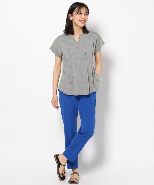 BARNYARDSTORM（バンヤードストーム）の「BARNYARDSTORM /【WEB限定サイズL】ツイルテーパードパンツ（その他パンツ・レディース・ラベンダー/ブルー/ブラック・1/2/0/00）」の4枚目の写真