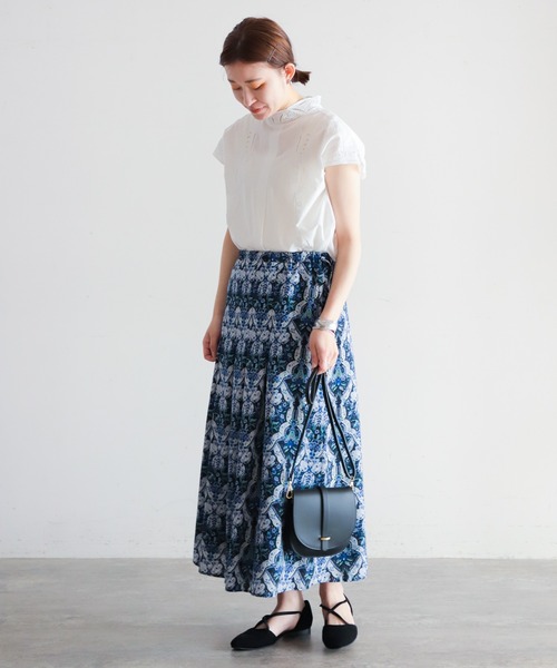 NOMBRE IMPAIR(ノンブルアンペール)の「インドネシア刺繍 フレンチブラウス(シャツ/ブラウス・レディース・ブラック/ホワイト・FREE)」の3枚目の写真