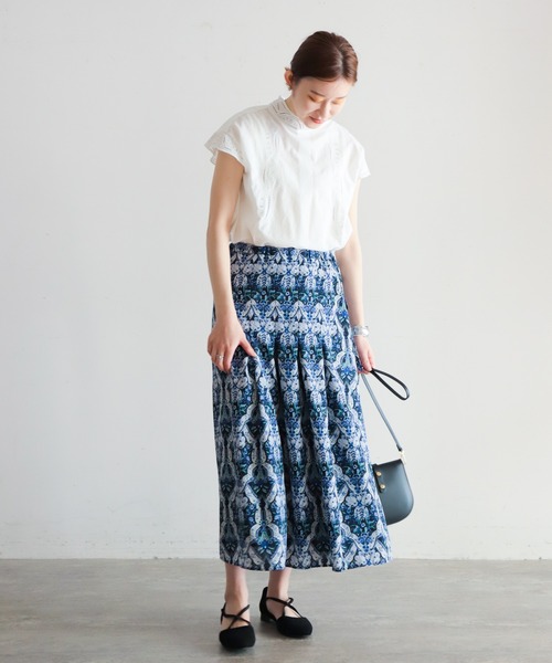 NOMBRE IMPAIR(ノンブルアンペール)の「インドネシア刺繍 フレンチブラウス(シャツ/ブラウス・レディース・ブラック/ホワイト・FREE)」の6枚目の写真