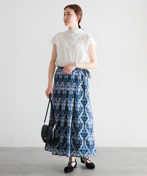 NOMBRE IMPAIR(ノンブルアンペール)の「インドネシア刺繍 フレンチブラウス(シャツ/ブラウス・レディース・ブラック/ホワイト・FREE)」の7枚目の写真