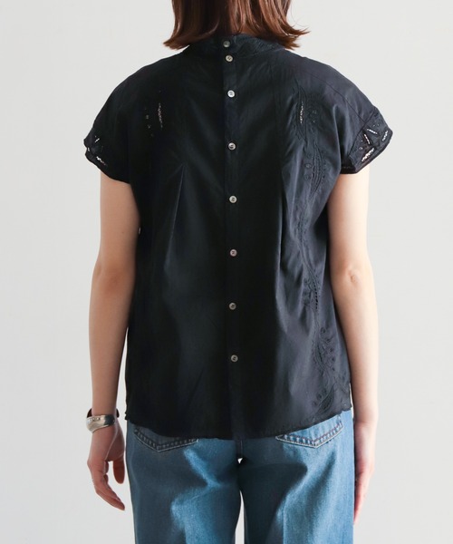 NOMBRE IMPAIR(ノンブルアンペール)の「インドネシア刺繍 フレンチブラウス(シャツ/ブラウス・レディース・ブラック/ホワイト・FREE)」の15枚目の写真