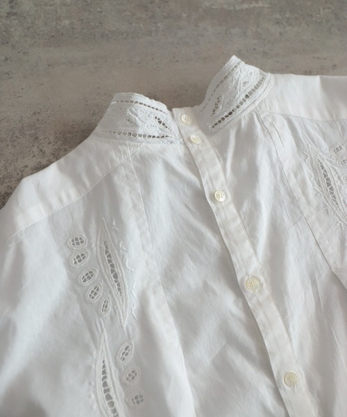 NOMBRE IMPAIR(ノンブルアンペール)の「インドネシア刺繍 フレンチブラウス(シャツ/ブラウス・レディース・ブラック/ホワイト・FREE)」の22枚目の写真