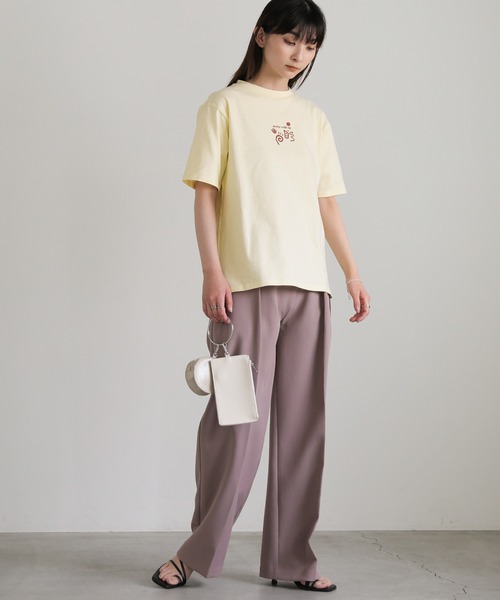 select MOCA(セレクトモカ)の「フロントニュアンスロゴTシャツ(Tシャツ/カットソー・レディース・ホワイト/ペールイエロー/ブルー・FREE)」の21枚目の写真