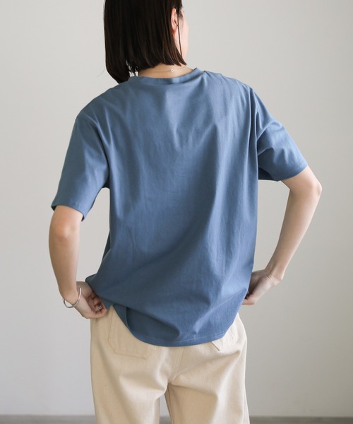 select MOCA(セレクトモカ)の「フロントニュアンスロゴTシャツ(Tシャツ/カットソー・レディース・ホワイト/ペールイエロー/ブルー・FREE)」の20枚目の写真