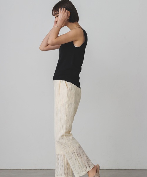 hunch（ハンチ）の「無地 レース フレアパンツ（その他パンツ・レディース・オフホワイト/ブラウン/ブラック・FREE）」の12枚目の写真