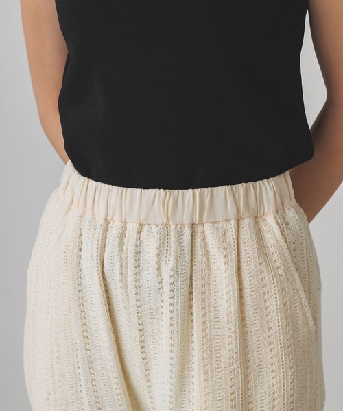hunch（ハンチ）の「無地 レース フレアパンツ（その他パンツ・レディース・オフホワイト/ブラウン/ブラック・FREE）」の9枚目の写真