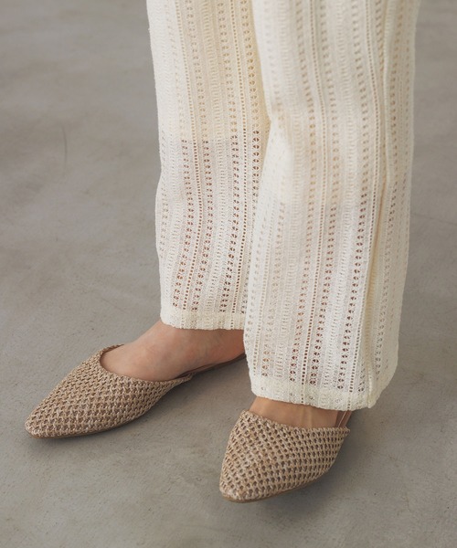 hunch（ハンチ）の「無地 レース フレアパンツ（その他パンツ・レディース・オフホワイト/ブラウン/ブラック・FREE）」の17枚目の写真