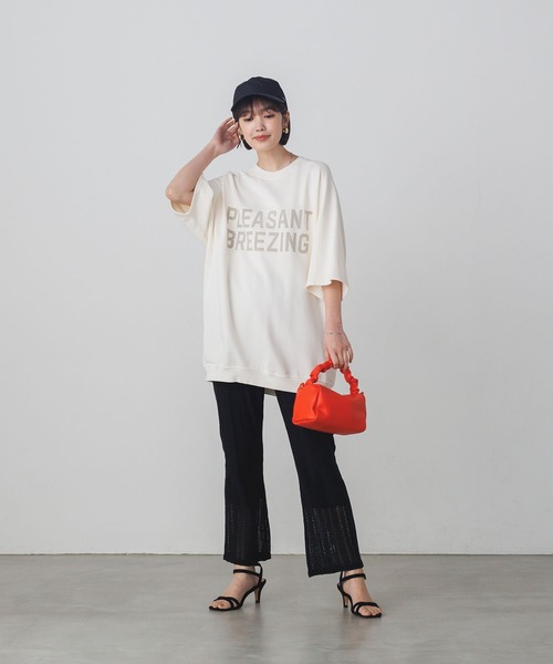 hunch（ハンチ）の「無地 レース フレアパンツ（その他パンツ・レディース・オフホワイト/ブラウン/ブラック・FREE）」の5枚目の写真