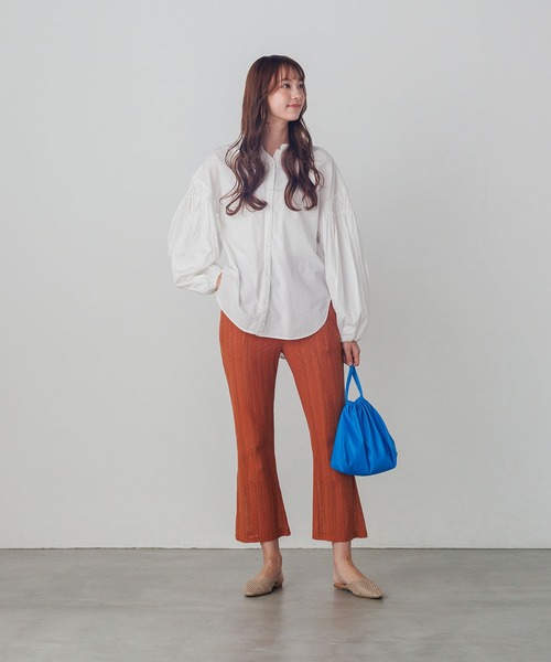 hunch（ハンチ）の「無地 レース フレアパンツ（その他パンツ・レディース・オフホワイト/ブラウン/ブラック・FREE）」の10枚目の写真