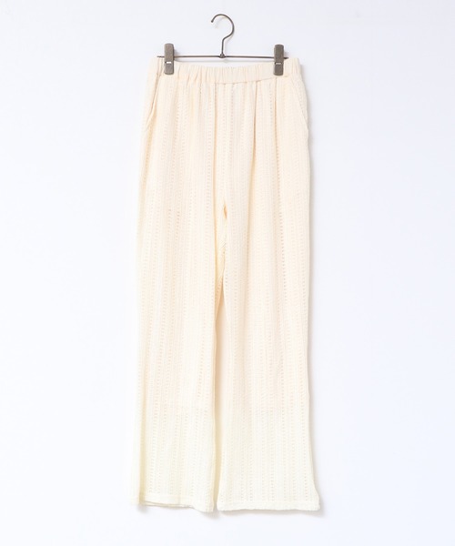 hunch（ハンチ）の「無地 レース フレアパンツ（その他パンツ・レディース・オフホワイト/ブラウン/ブラック・FREE）」の18枚目の写真