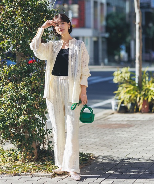 hunch（ハンチ）の「無地 レース フレアパンツ（その他パンツ・レディース・オフホワイト/ブラウン/ブラック・FREE）」の15枚目の写真