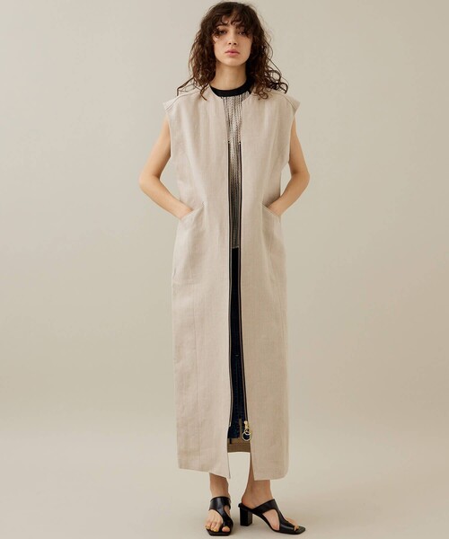 EBONY（エボニー）の「【EBONY/エボニー】スラブストライプトップス（Tシャツ/カットソー・レディース・オフホワイト/イエロー・2）」の5枚目の写真