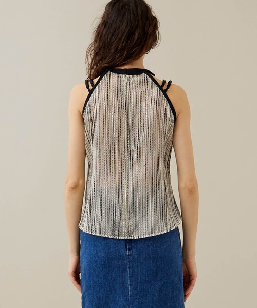 EBONY（エボニー）の「【EBONY/エボニー】スラブストライプトップス（Tシャツ/カットソー・レディース・オフホワイト/イエロー・2）」の10枚目の写真