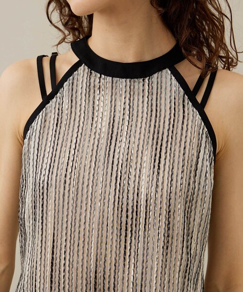 EBONY（エボニー）の「【EBONY/エボニー】スラブストライプトップス（Tシャツ/カットソー・レディース・オフホワイト/イエロー・2）」の11枚目の写真