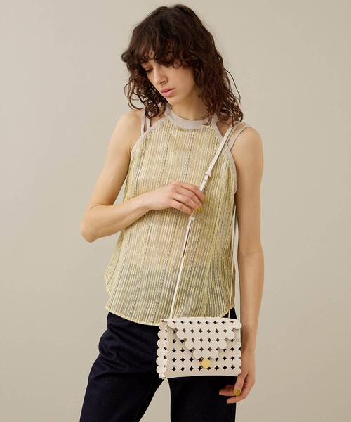 EBONY（エボニー）の「【EBONY/エボニー】スラブストライプトップス（Tシャツ/カットソー・レディース・オフホワイト/イエロー・2）」の19枚目の写真