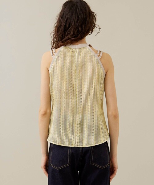 EBONY（エボニー）の「【EBONY/エボニー】スラブストライプトップス（Tシャツ/カットソー・レディース・オフホワイト/イエロー・2）」の22枚目の写真