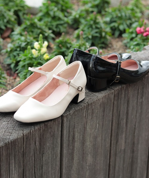 pedala パンプス メリージェーン ストラップ スクエア　2個セット！！ ㅤ 【 new item 】 square toe maryjane pumps / スクエアトゥ