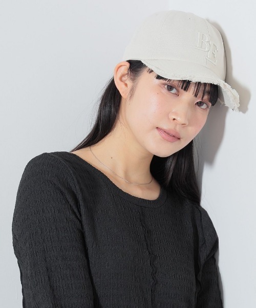 BEAMS HEART(ビームスハート)の「フリンジ刺繍キャップ(キャップ・レディース・ネイビー/オレンジ/アイボリー/オリーブ/グリーン系その他5/グリーン系その他4・FREE)」の14枚目の写真