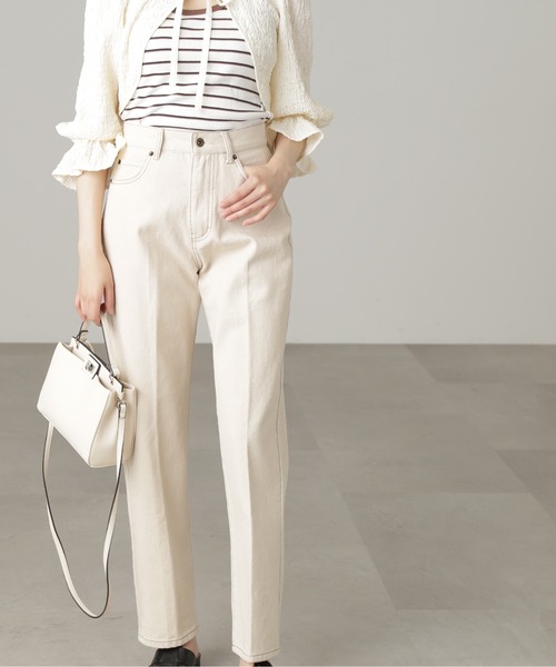 FREE'S MART(フリーズマート)の「【Sシリーズ対応】センタープレスストレートデニムパンツ(デニムパンツ・レディース・ホワイト系その他/ダークネイビー/ブルー系その他2・X-SMALL/MEDIUM/SMALL)」の16枚目の写真