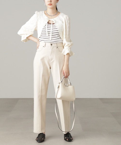 FREE'S MART(フリーズマート)の「【Sシリーズ対応】センタープレスストレートデニムパンツ(デニムパンツ・レディース・ホワイト系その他/ダークネイビー/ブルー系その他2・X-SMALL/MEDIUM/SMALL)」の20枚目の写真