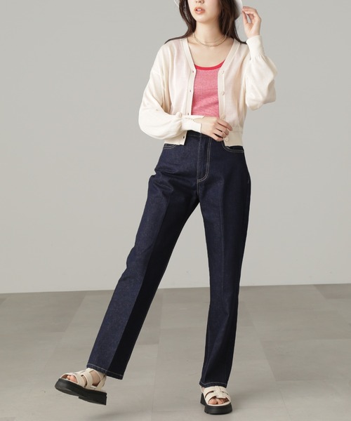 FREE'S MART(フリーズマート)の「【Sシリーズ対応】センタープレスストレートデニムパンツ(デニムパンツ・レディース・ホワイト系その他/ダークネイビー/ブルー系その他2・X-SMALL/MEDIUM/SMALL)」の17枚目の写真