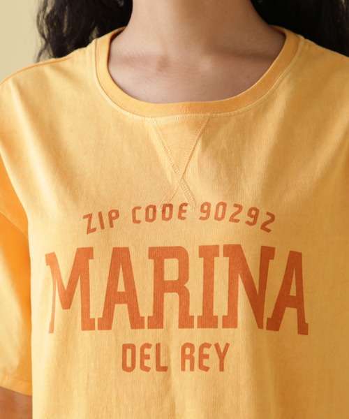 AVIREX（アヴィレックス）の「FADE WASH ONEPIECE/ フェイドウォッシュワンピース（ワンピース・レディース・サックスブルー/チャコールグレー/イエロー・FREE）」の8枚目の写真