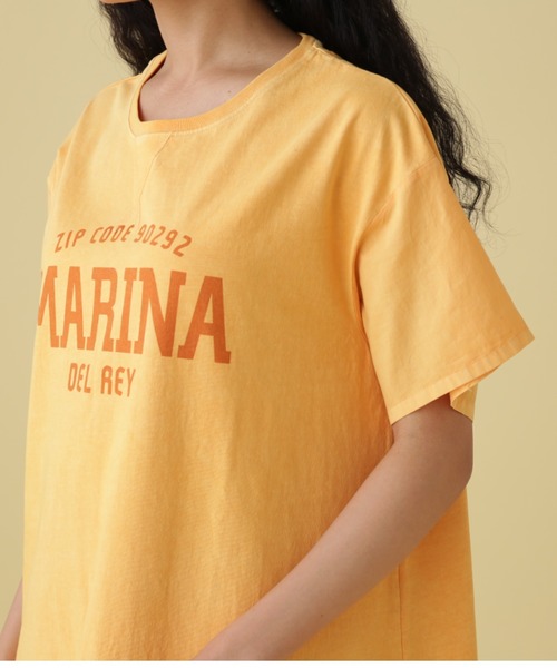 AVIREX（アヴィレックス）の「FADE WASH ONEPIECE/ フェイドウォッシュワンピース（ワンピース・レディース・サックスブルー/チャコールグレー/イエロー・FREE）」の9枚目の写真